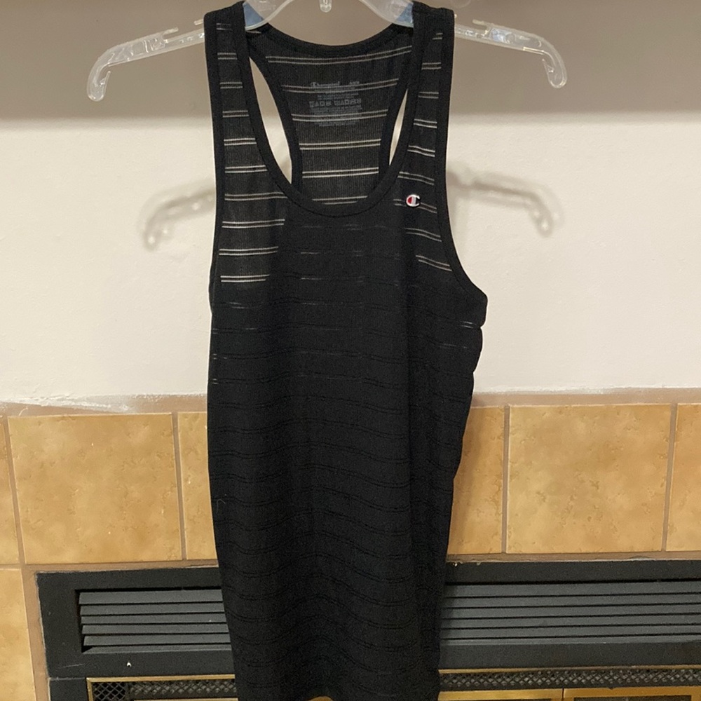 Champion Women’s Fitted Black Tank Top (size M)